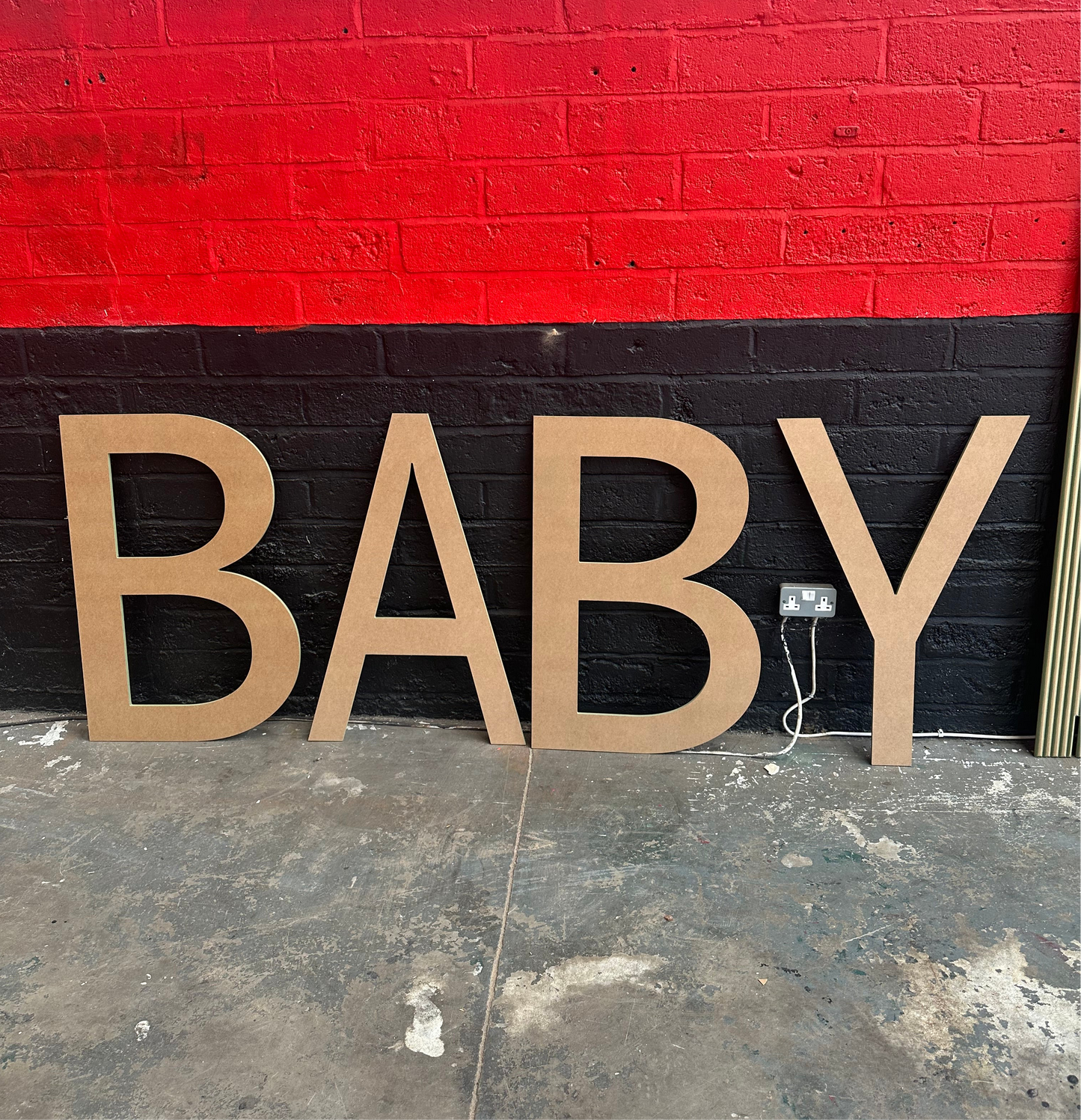 Letter cut outs