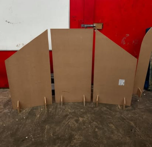Square half arches 4ft